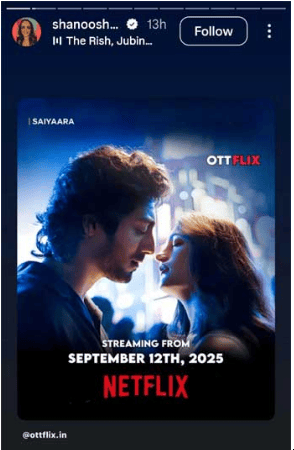 Saiyaara ott release date yrfs casting director confirms online premiere